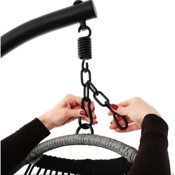 Підвісне крісло-кокон Di Volio Beluno графітове