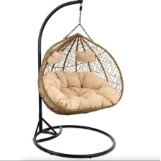 Підвісне крісло-кокон Di Volio Foggio двомісне коричневе