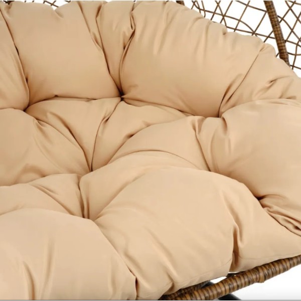 Підвісне крісло-кокон Di Volio Foggio двомісне коричневе