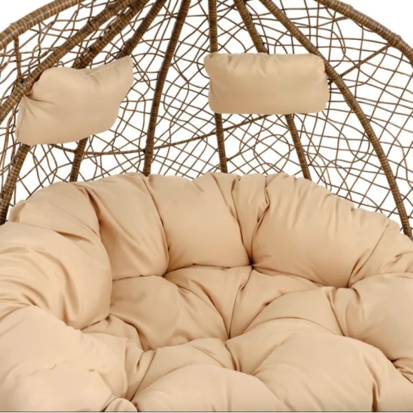 Підвісне крісло-кокон Di Volio Foggio двомісне коричневе