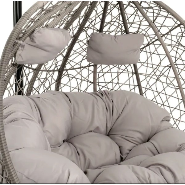 Підвісне крісло-кокон Di Volio Foggio двомісне сіре