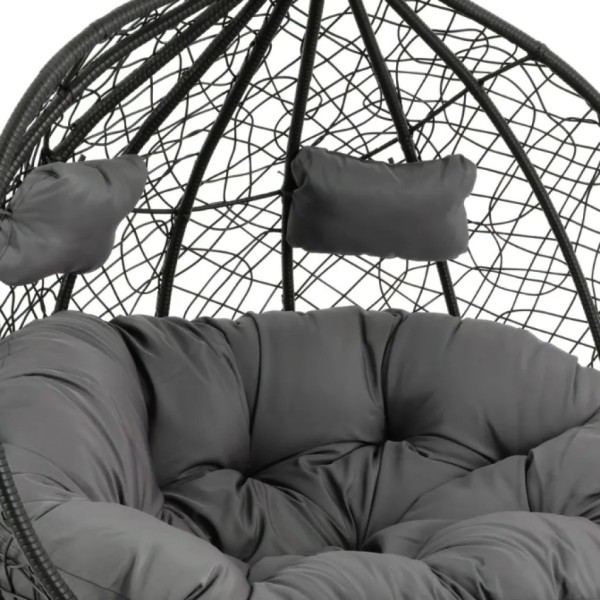 Підвісне крісло-кокон Di Volio Foggio двомісне чорне