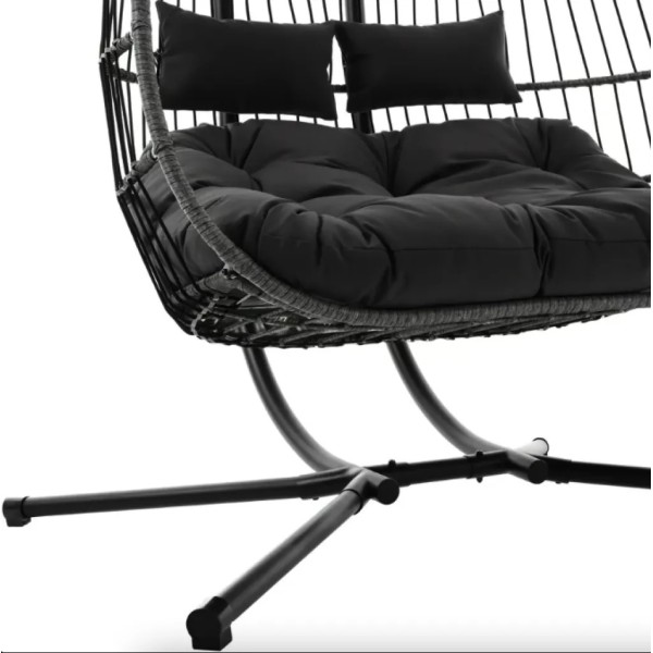 Підвісне крісло-кокон Di Volio Rona двомісне графітове