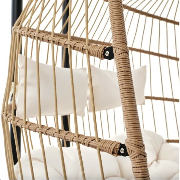 Підвісне крісло-кокон Di Volio Rona двомісне бежеве