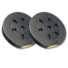 Сет композитних дисків Besport PowerPro 20 кг (2×10 кг) для гантелей та штанг