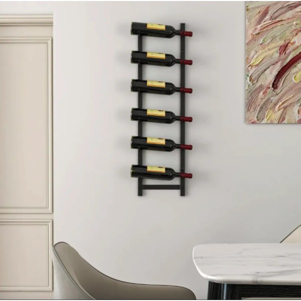 Настінна стійка Costway Relax для вина на 6 пляшок