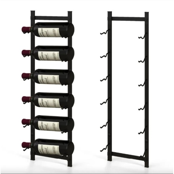 Настінна стійка Costway Relax для вина на 6 пляшок