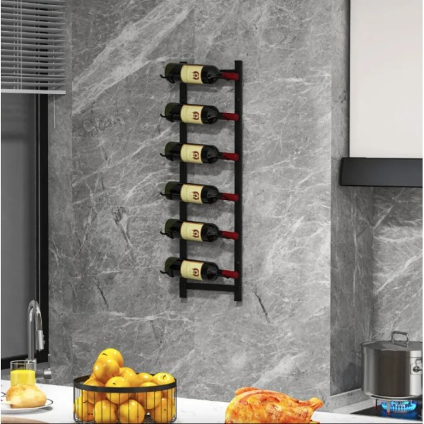 Настінна стійка Costway Relax для вина на 6 пляшок