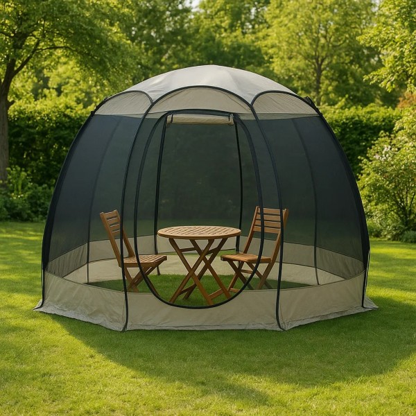 Садовий намет-павільйон Jumi Kibris складаний з москітною сіткою