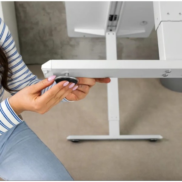 Комп'ютерний стіл з регульованою висотою Di Volio Amone білий