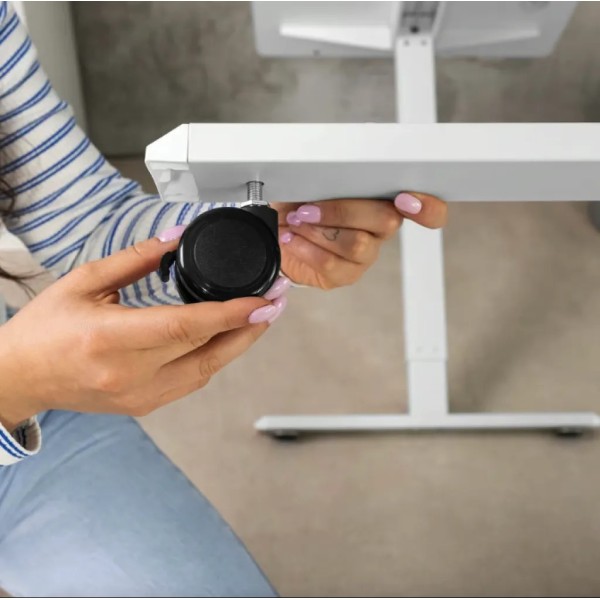 Комп'ютерний стіл з регульованою висотою Di Volio Amone білий