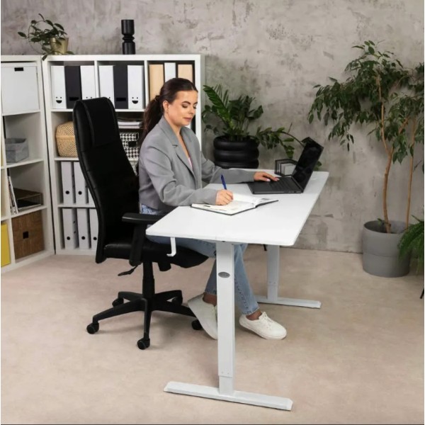 Комп'ютерний стіл з регульованою висотою Di Volio Biago білий