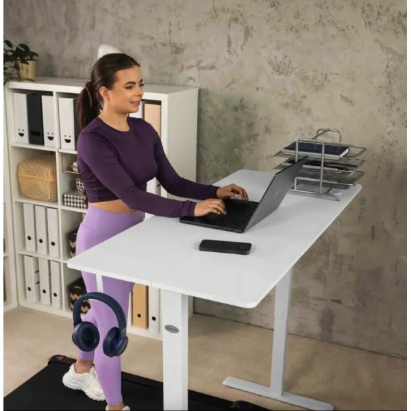 Комп'ютерний стіл з регульованою висотою Di Volio Biago білий