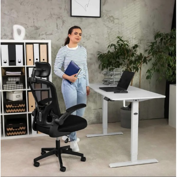 Комп'ютерний стіл з регульованою висотою Di Volio Biago білий