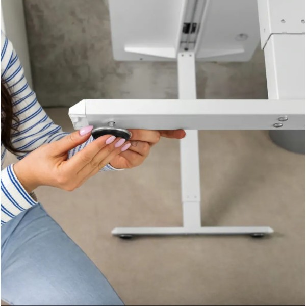 Комп'ютерний стіл з регульованою висотою Di Volio Biago білий