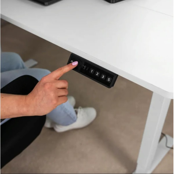 Комп'ютерний стіл з регульованою висотою Di Volio Biago білий