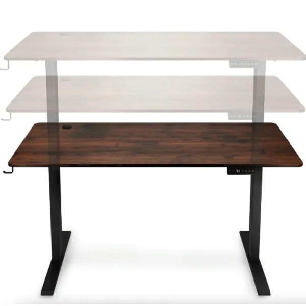 Комп'ютерний стіл з регульованою висотою Di Volio Biago коричневий