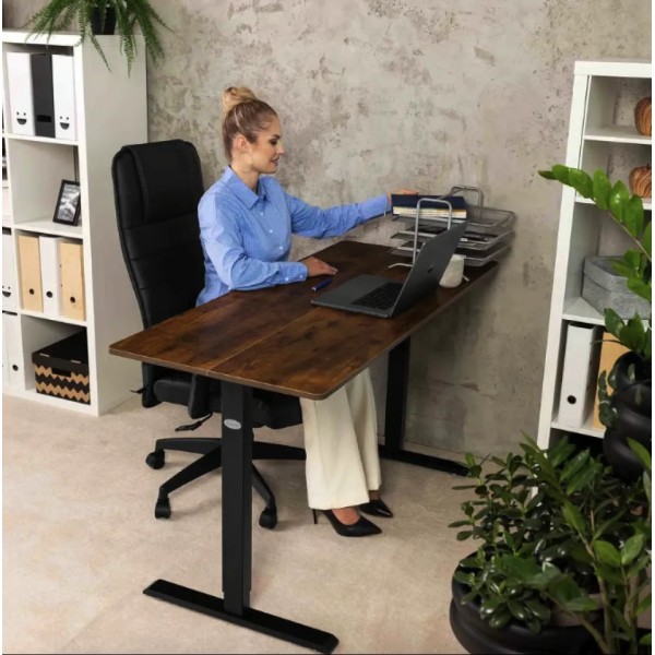 Комп'ютерний стіл з регульованою висотою Di Volio Biago коричневий