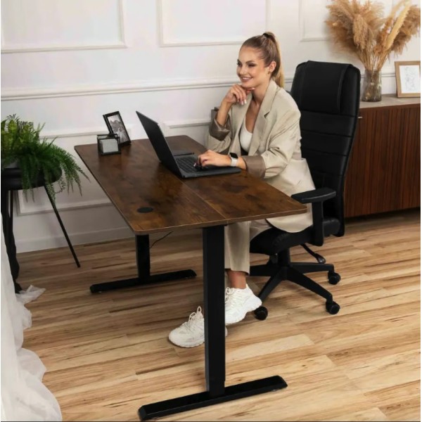 Комп'ютерний стіл з регульованою висотою Di Volio Biago коричневий