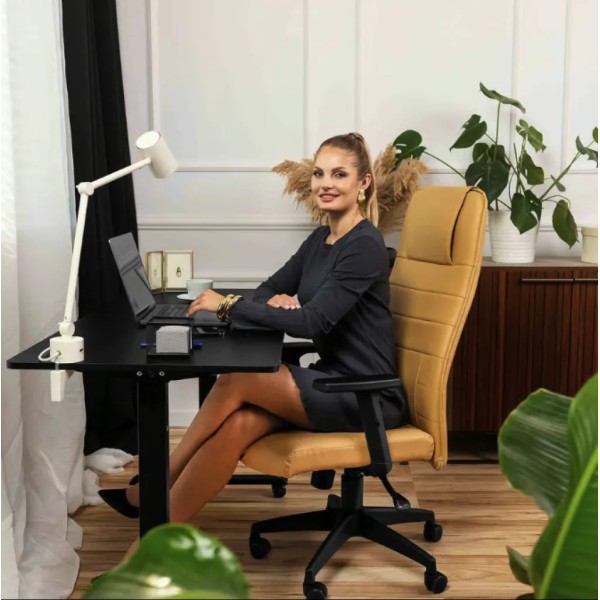 Комп'ютерний стіл з регульованою висотою Di Volio Biago чорний