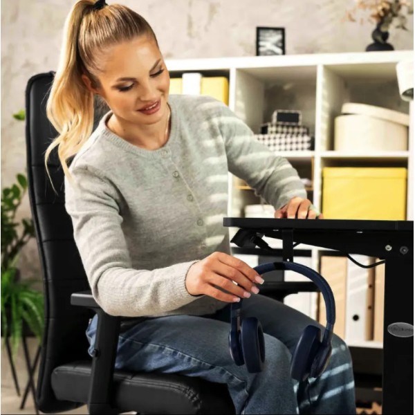 Комп'ютерний стіл з регульованою висотою Di Volio Biago чорний