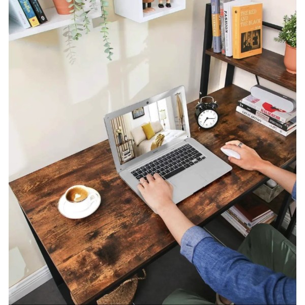 Комп'ютерний стіл Leobert Devoko з боковими полицями у стилі Loft