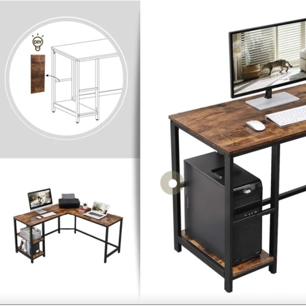 Комп'ютерний стіл Leobert Maxus кутовий в стилі Loft