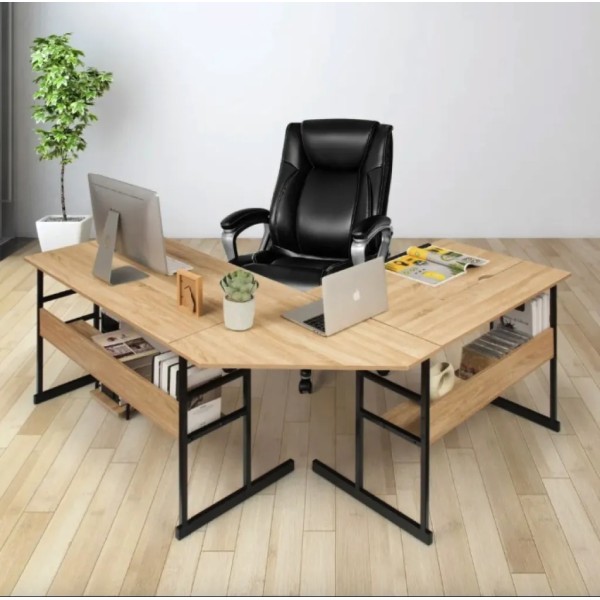 Комп'ютерний стіл Costway Fulton з регульованою панеллю в стилі Loft