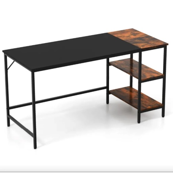 Комп'ютерний стіл Costway Tiffany з двома полицями в стилі Loft