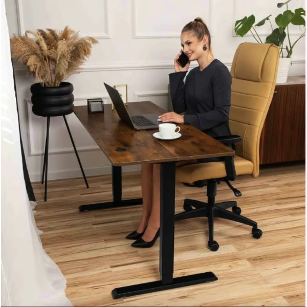 Комп'ютерний стіл з регульованою висотою Di Volio Rapalo коричневий