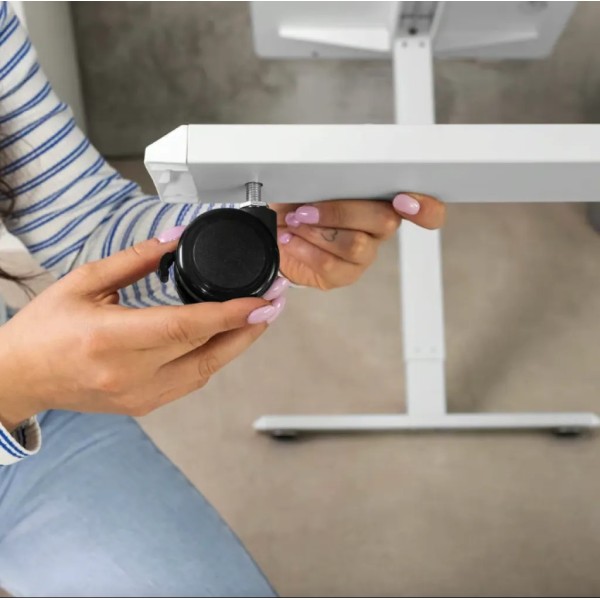 Комп'ютерний стіл з регульованою висотою Di Volio Rapalo білий