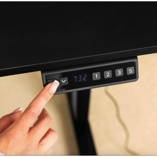 Комп'ютерний стіл з регульованою висотою Di Volio Rapalo чорний