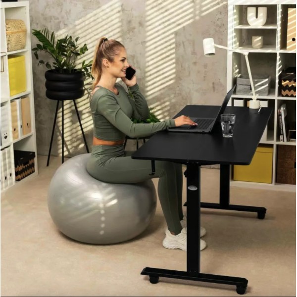 Комп'ютерний стіл з регульованою висотою Di Volio Rapalo чорний