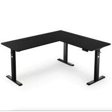 Комп'ютерний кутовий стіл Di Volio Montaro з регульованою висотою чорний