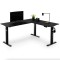 Комп'ютерний кутовий стіл Di Volio Montaro з регульованою висотою чорний