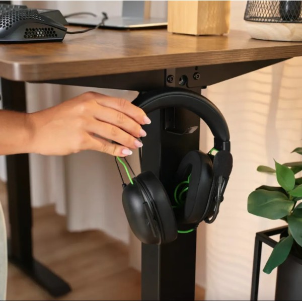 Комп'ютерний кутовий стіл Di Volio Montaro з регульованою висотою коричневий