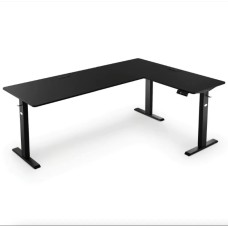 Комп'ютерний кутовий стіл Di Volio Trani з регульованою висотою чорний