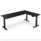 Комп'ютерний кутовий стіл Di Volio Trani з регульованою висотою чорний