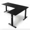 Комп'ютерний кутовий стіл Di Volio Trani з регульованою висотою чорний