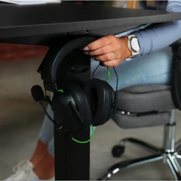 Комп'ютерний кутовий стіл Di Volio Trani з регульованою висотою чорний