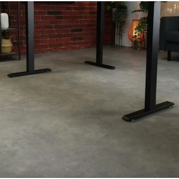 Комп'ютерний кутовий стіл Di Volio Trani з регульованою висотою чорний