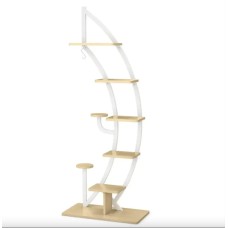 Стелаж для квітів Costway Ruta у формі півмісяця білий