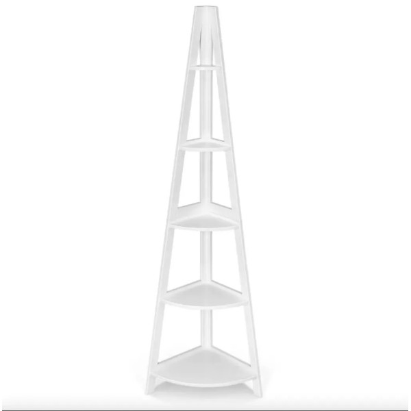 Стелаж Costway Solo кутовий для квітів білий