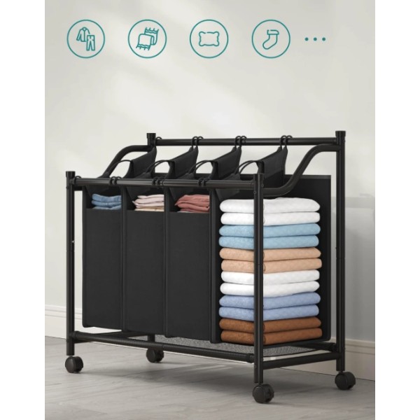 Кошик для білизни Leobert Breesal 4 відділення х 35л