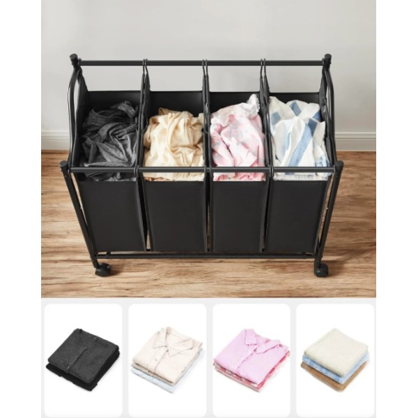 Кошик для білизни Leobert Breesal 4 відділення х 35л