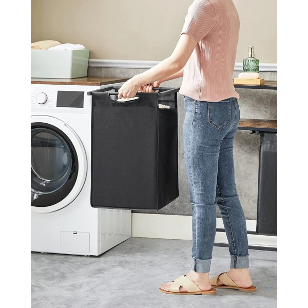 Кошик для білизни Leobert Apartament з двома відділеннями 92 л в стилі Loft