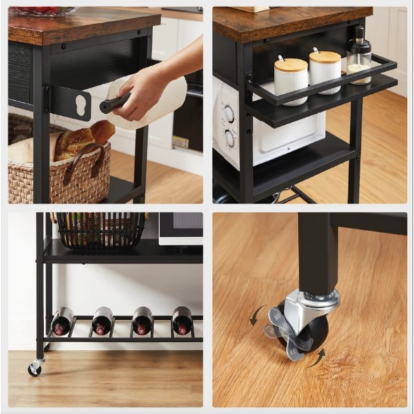 Стелаж візок Leobert Cosmo кухонний в стилі Loft