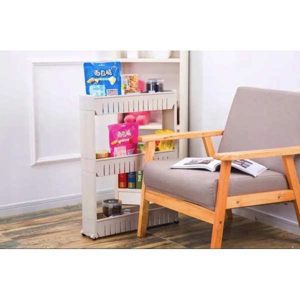 Етажерка Leobert Slim 3-рівнева на колесах