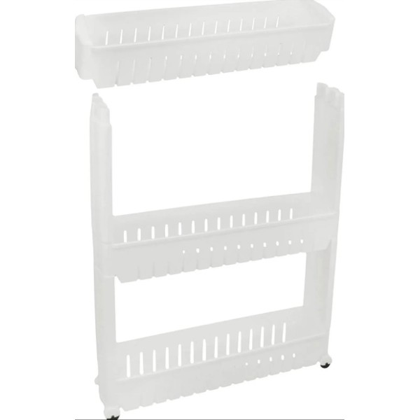 Етажерка Leobert Slim 3-рівнева на колесах