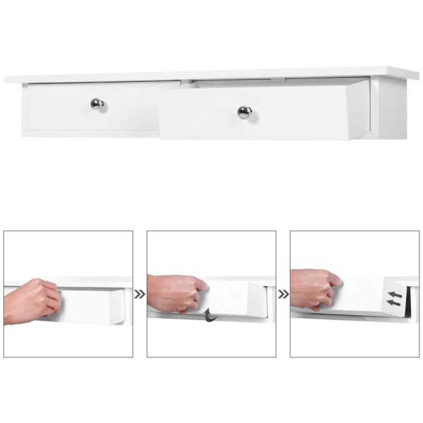 Полиця настінна Leobert Corner біла